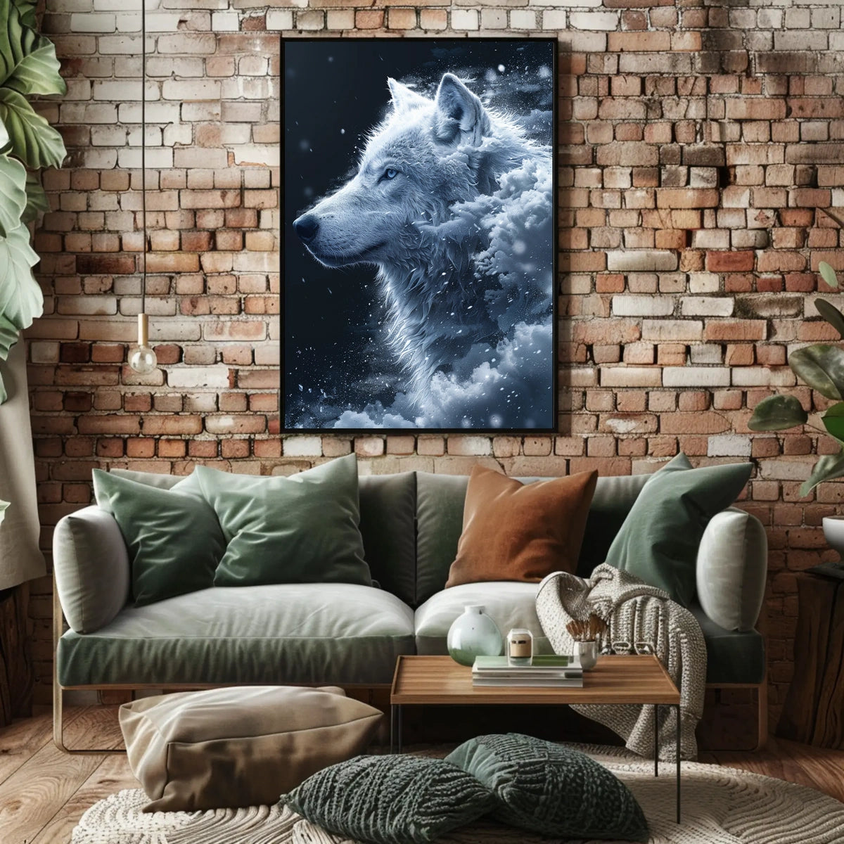 Majestic Winter Wolf Poster