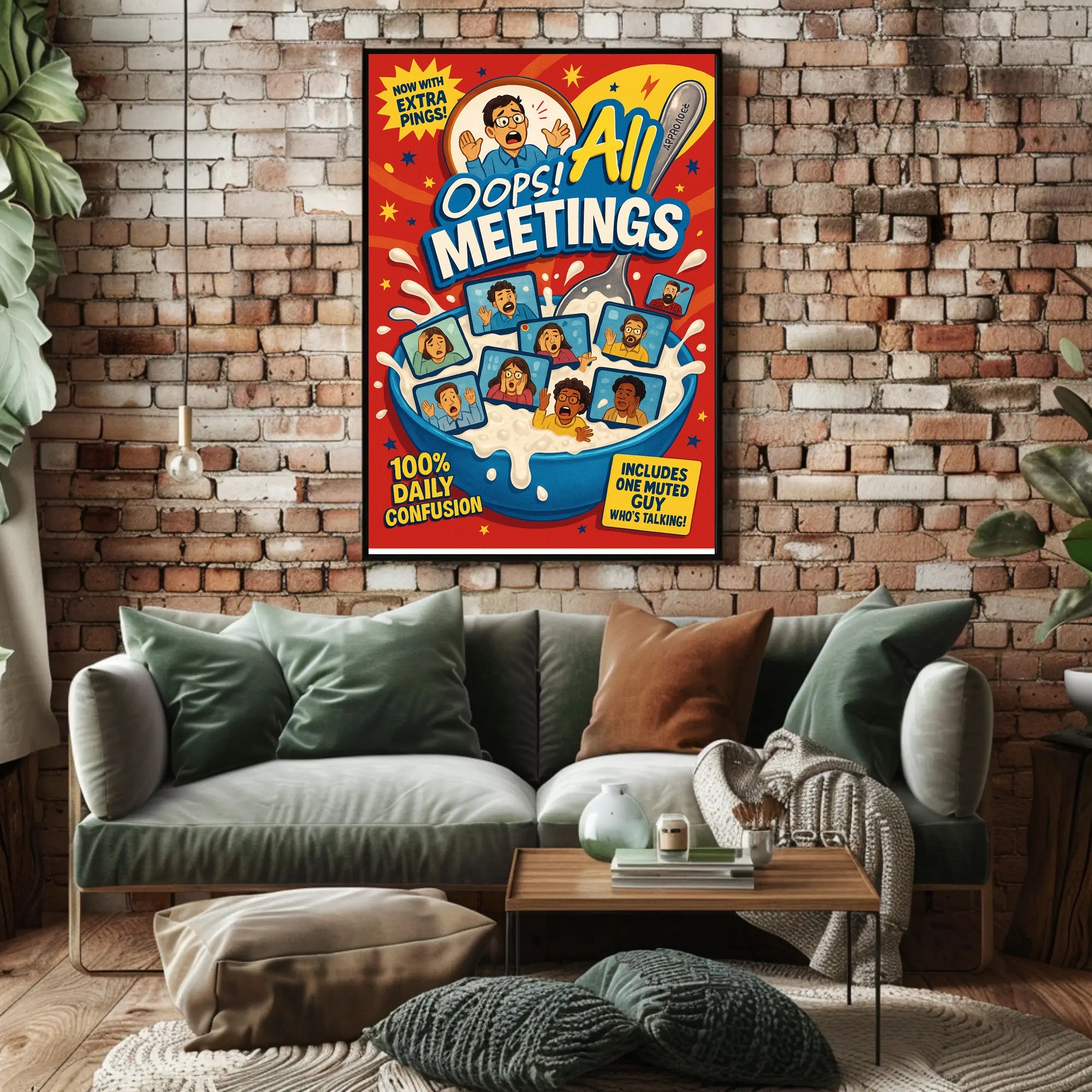 Oops! All Meetings Poster PosterGoat