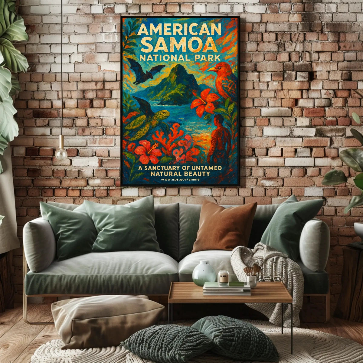 American Samoa National Park Travel Poster