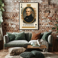 William Henry Harrison Ninth President Portrait Poster