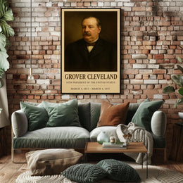 Grover Cleveland Classic Portrait Historical or Presidential Poster