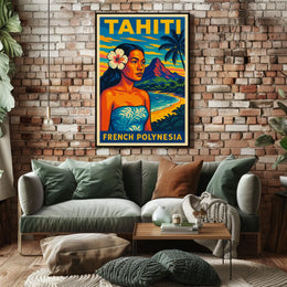 Tahiti French Polynesia Poster