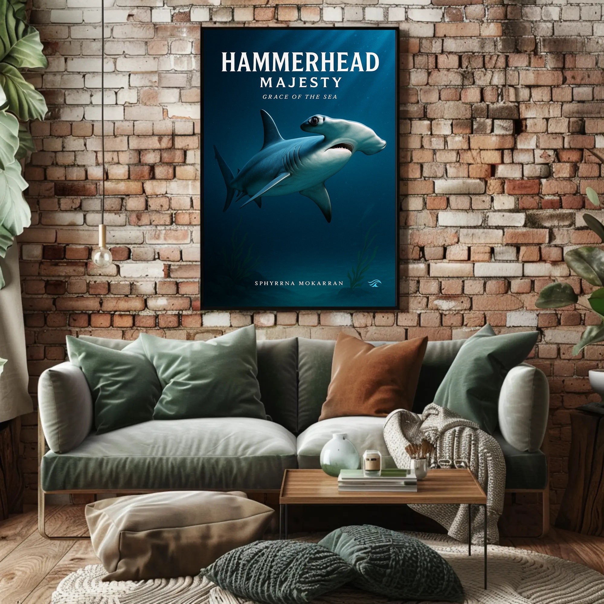 Hammerhead Majesty Poster PosterGoat