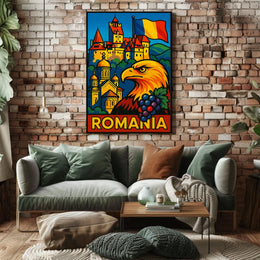 Romania A Vibrant Tribute Poster