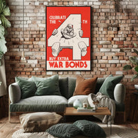 Celebrate the 4th with War Bonds Poster PosterGoat