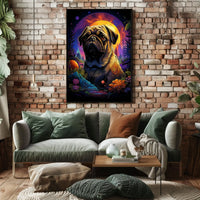Cosmic Pug Adventure Poster