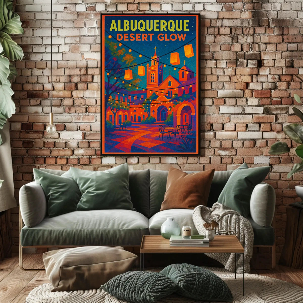 Albuquerque Desert Glow Poster