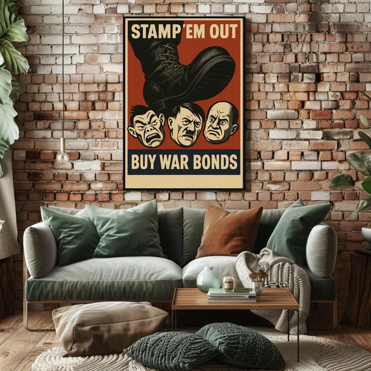 Stamp Em Out War Bonds Propaganda Poster