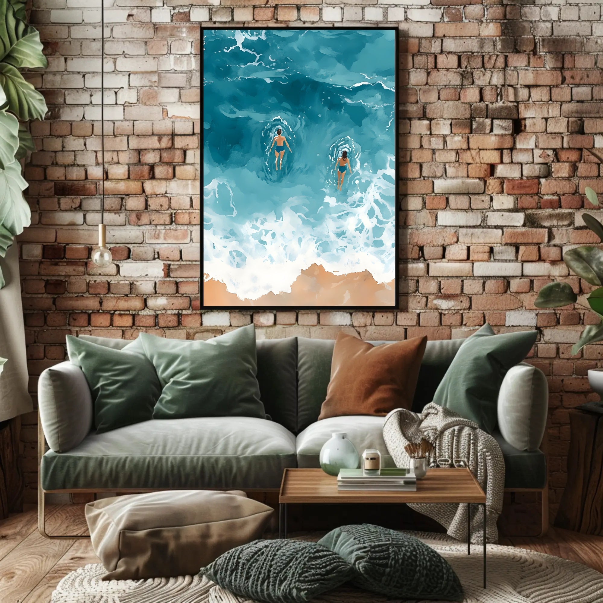 Ocean Serenity Poster Coastal Wall Art Print