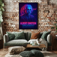 Science Education Albert Einstein Theory Of Relativity Poster