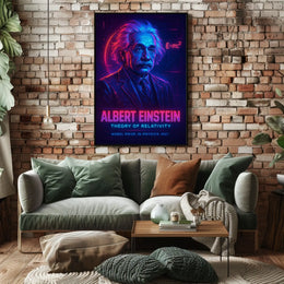Science Education Albert Einstein Theory Of Relativity Poster