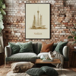 Nukus Skyline Poster