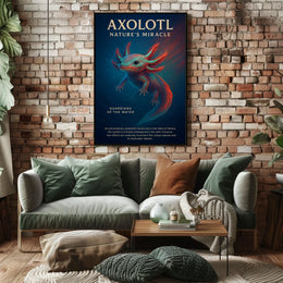 Axolotl Natures Miracle Poster