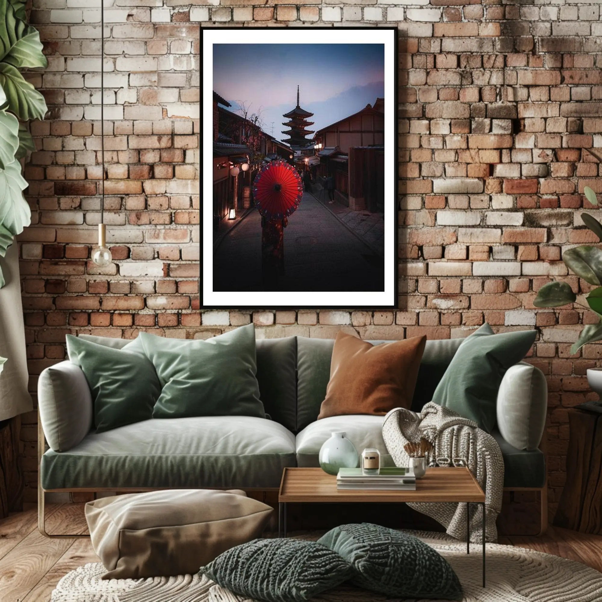 Evening Stroll in Kyoto Poster PosterGoat