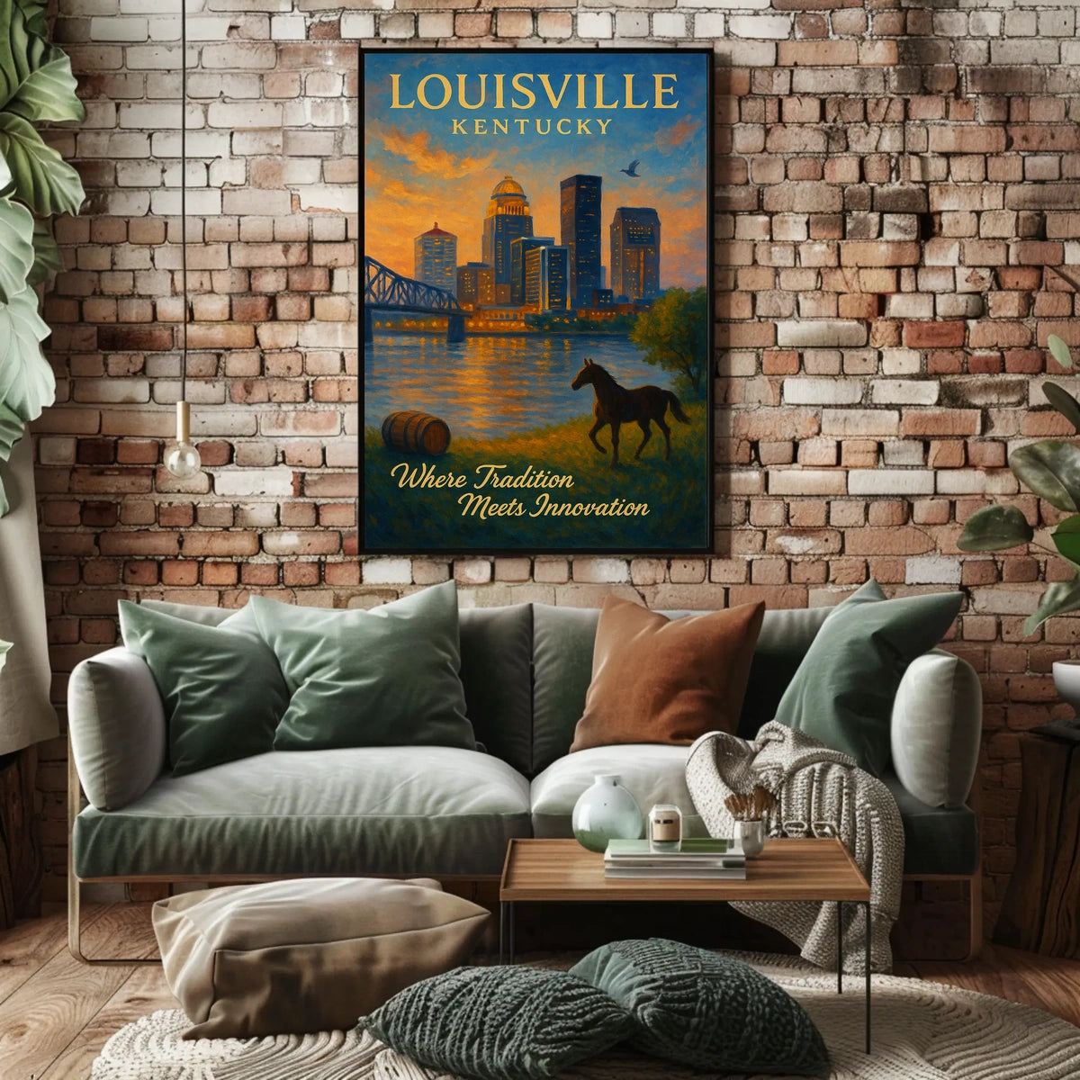 Louisville, Kentucky Where Tradition Meets Innovation Poster