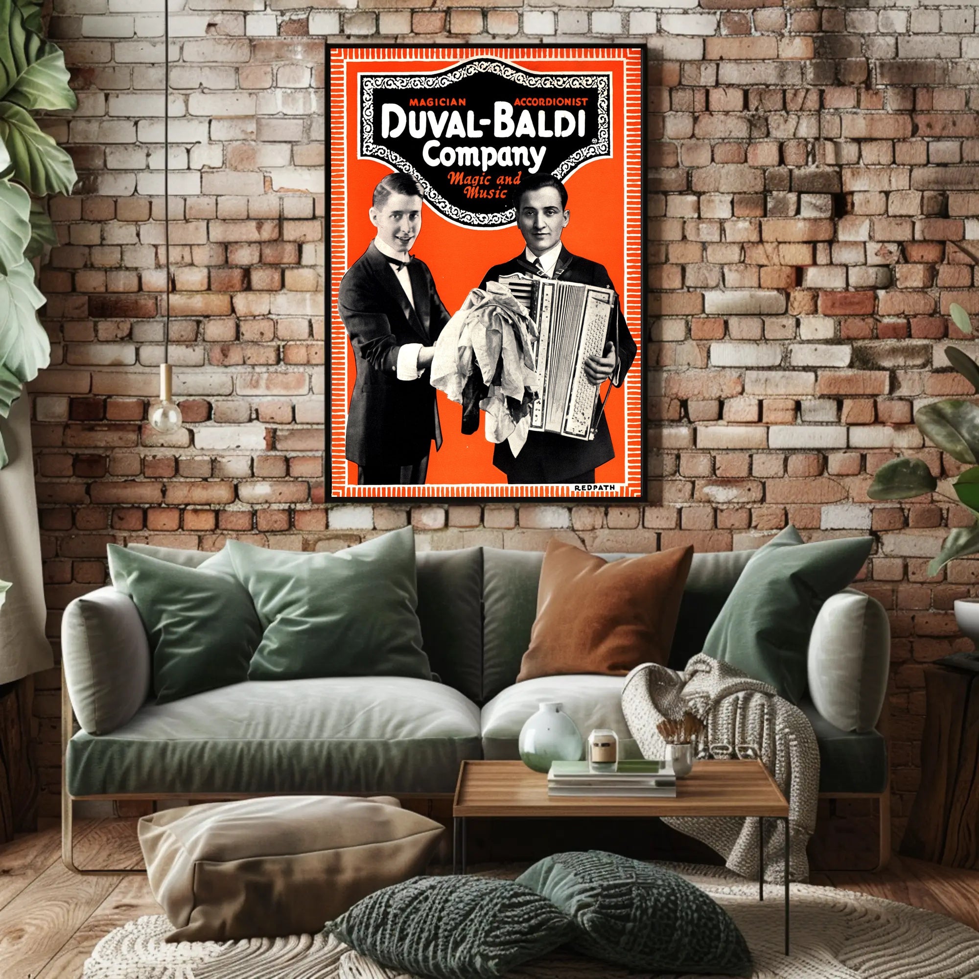 Duval-Baldi Magic and Music Vintage Entertainment Poster