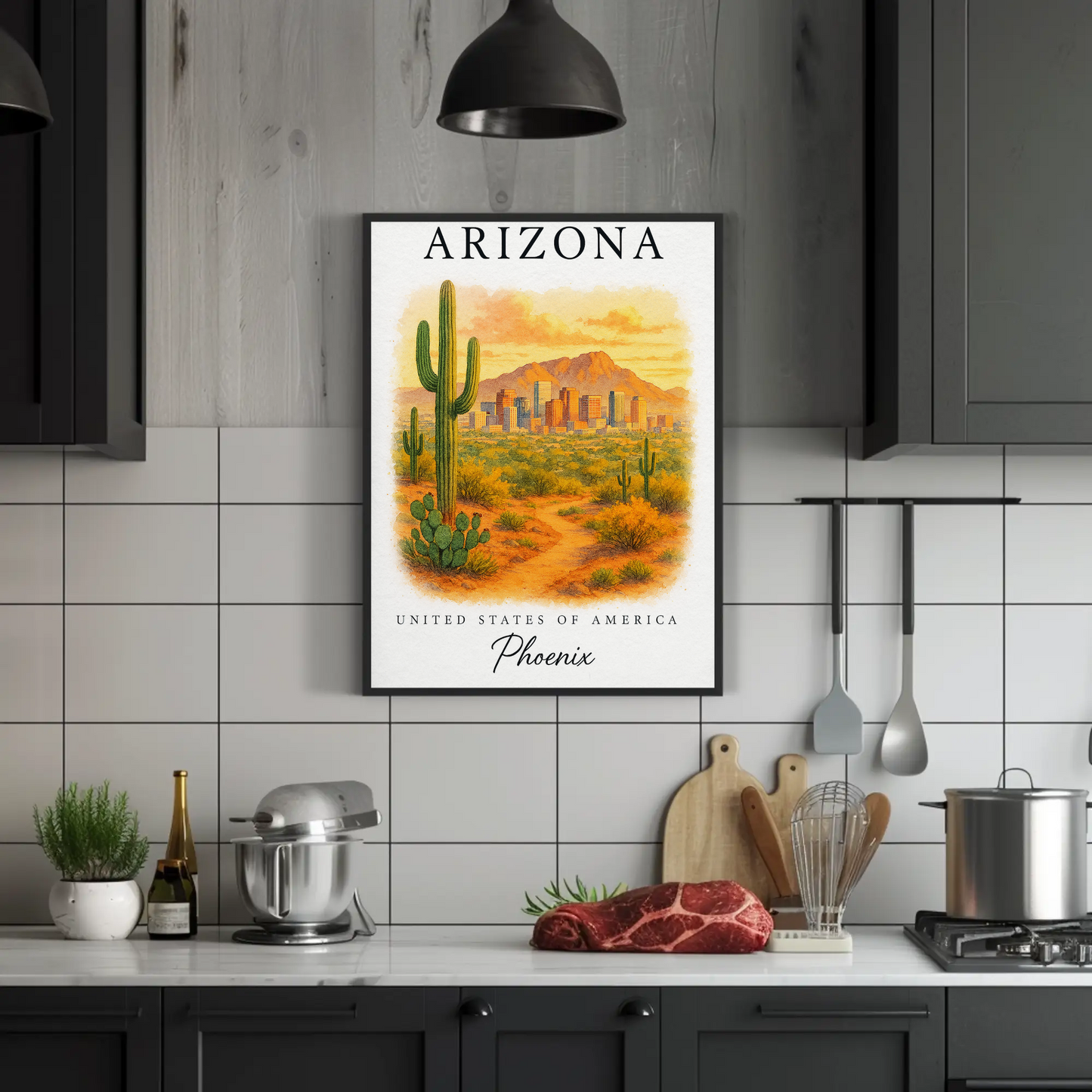 Arizona, Phoenix Signature Series Vintage Travel Poster