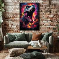 Roaring Prehistoric Fury Poster PosterGoat
