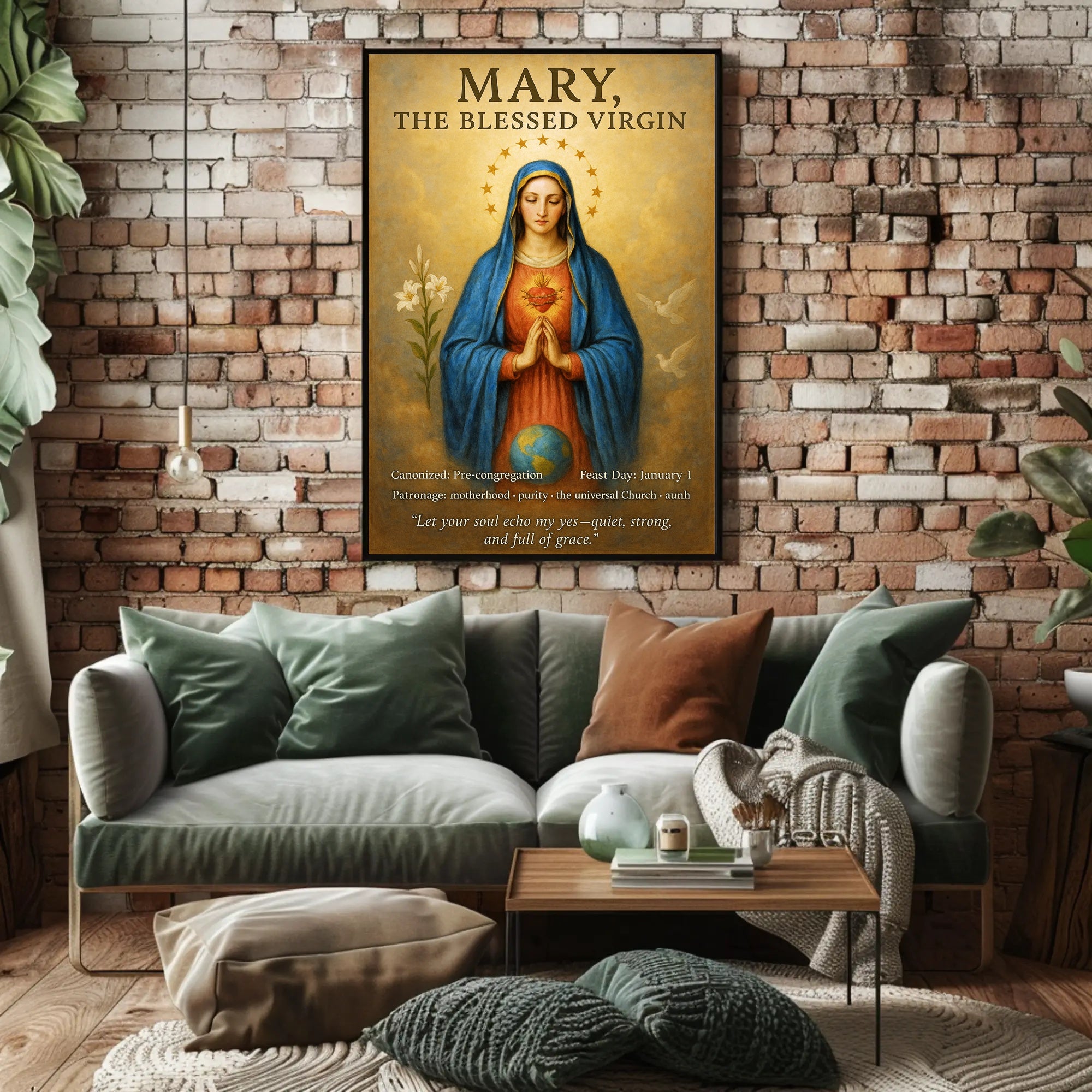 Mary, The Blessed Virgin Poster PosterGoat