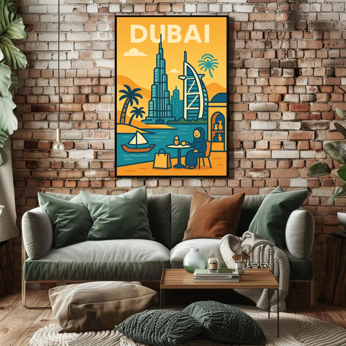 Discover Dubai Poster Iconic Skyline For Luxury Home Decor