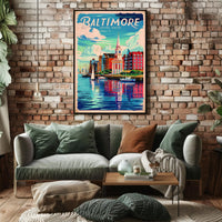 Baltimore Travel Poster