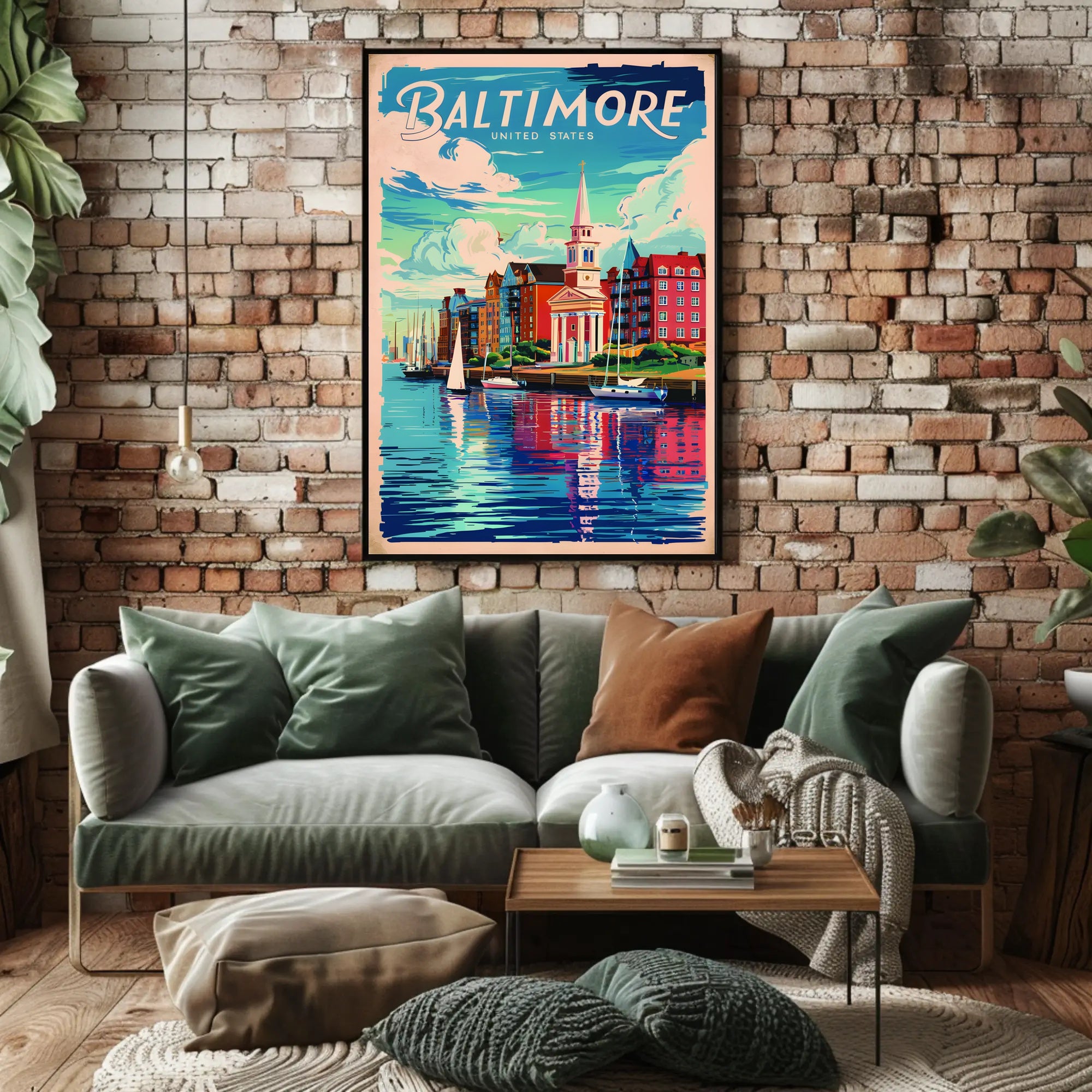 Baltimore Travel Poster