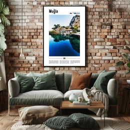 Muğla's Natural Beauty and Cultural Heritage Travel Poster PosterGoat