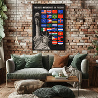 The United Nations Fight for Freedom Poster PosterGoat
