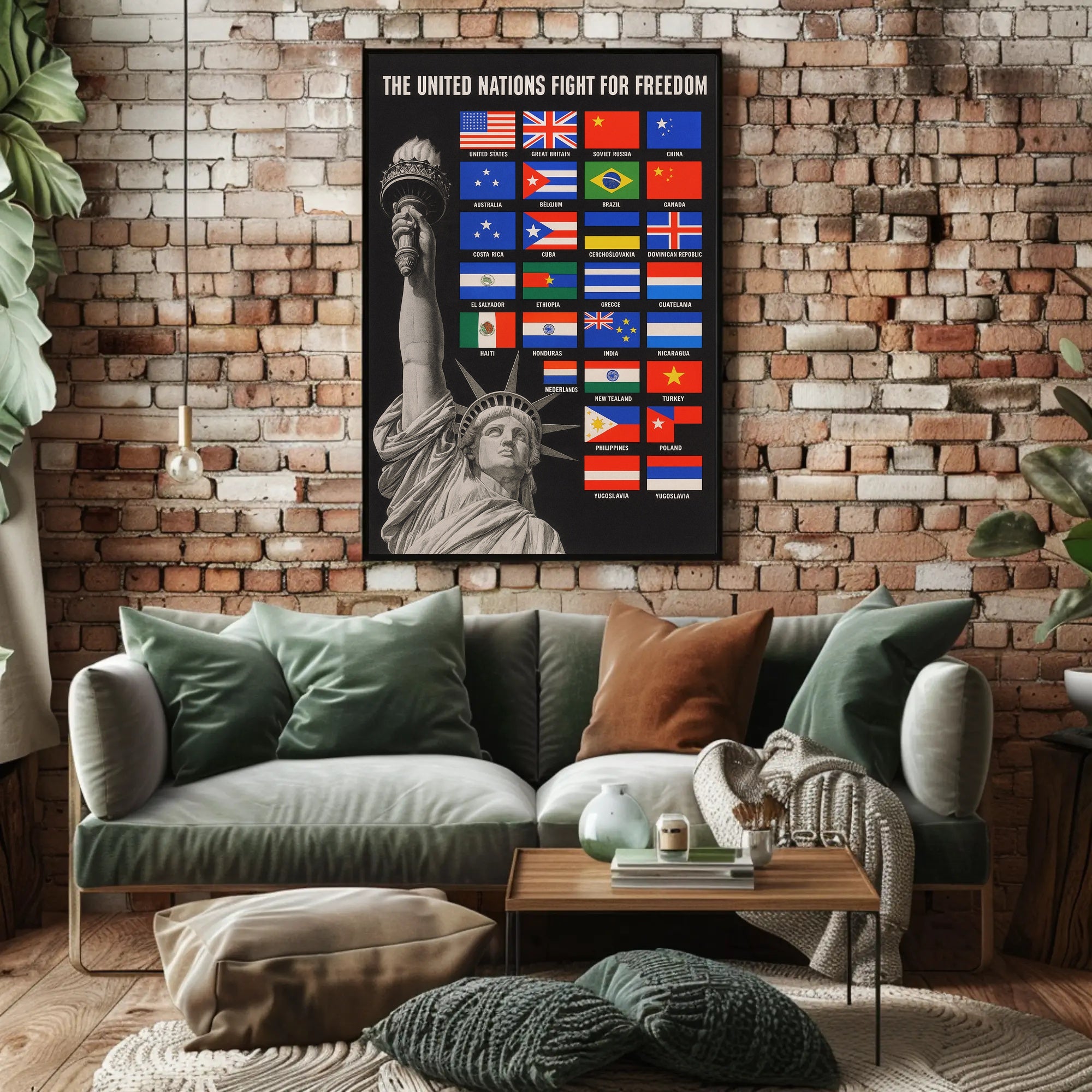 The United Nations Fight for Freedom Poster PosterGoat