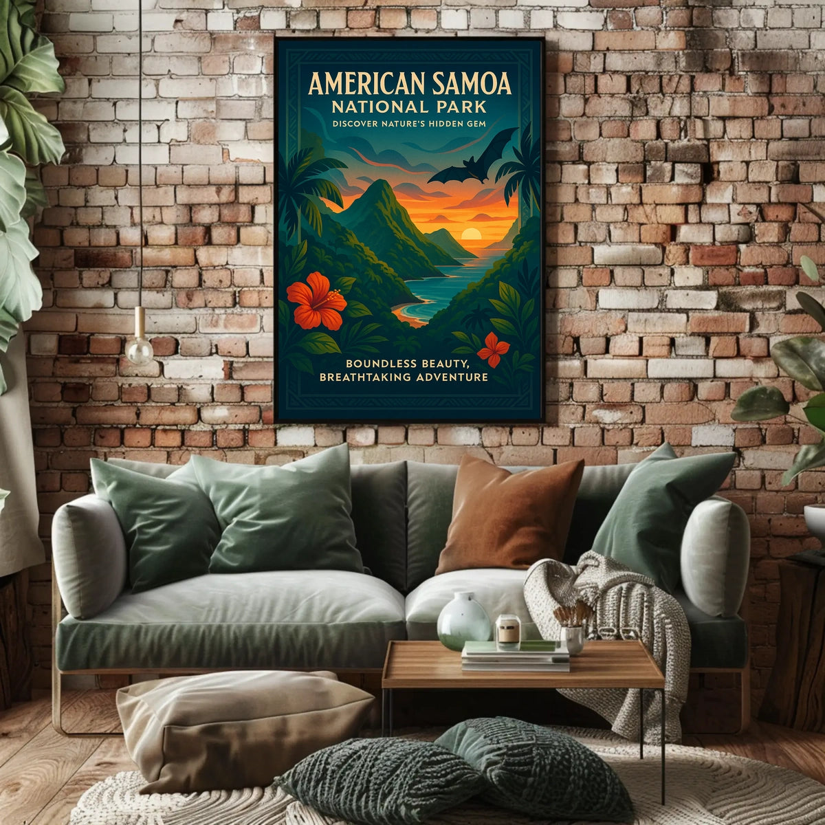 American Samoa Tropical Scenery National Park Poster