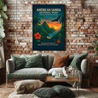 American Samoa Tropical Scenery National Park Poster