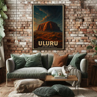 Uluru Ayers Rock Desert Wanderlust Poster