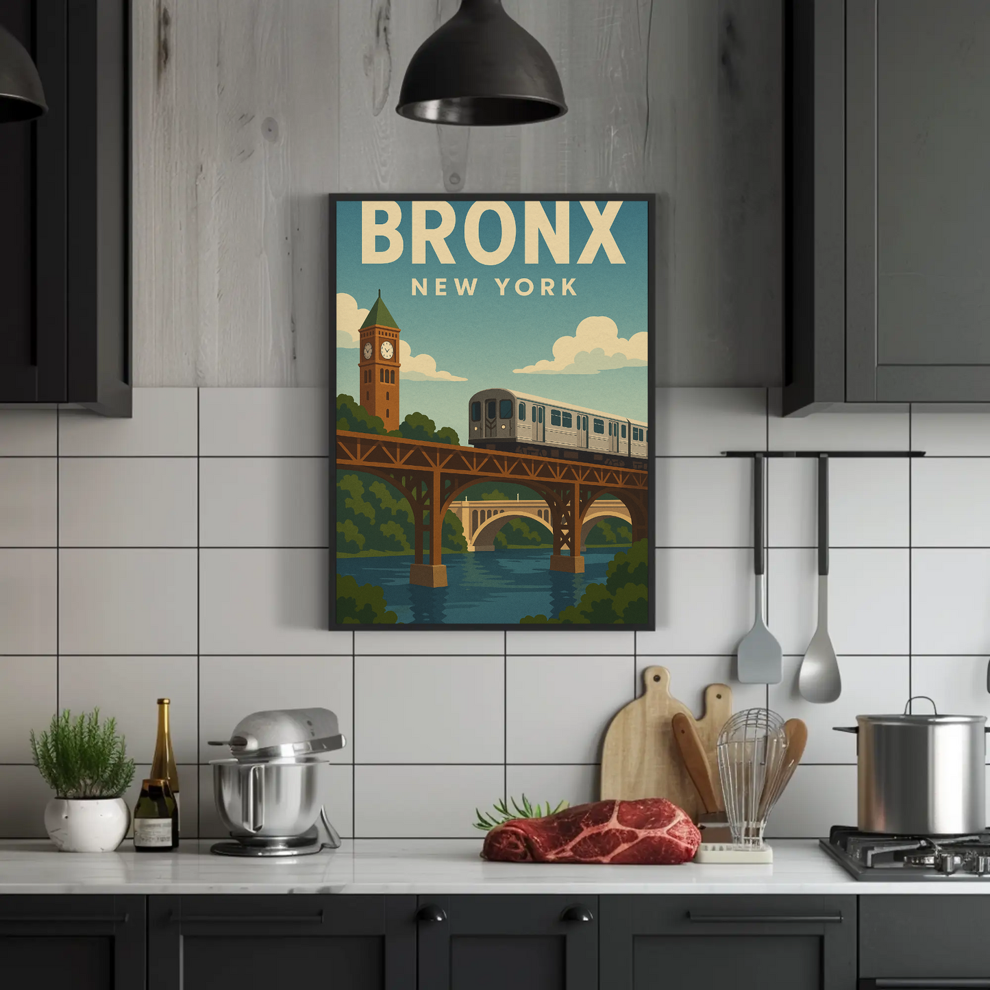 Bronx Bound: Crossing the Harlem River New York Poster