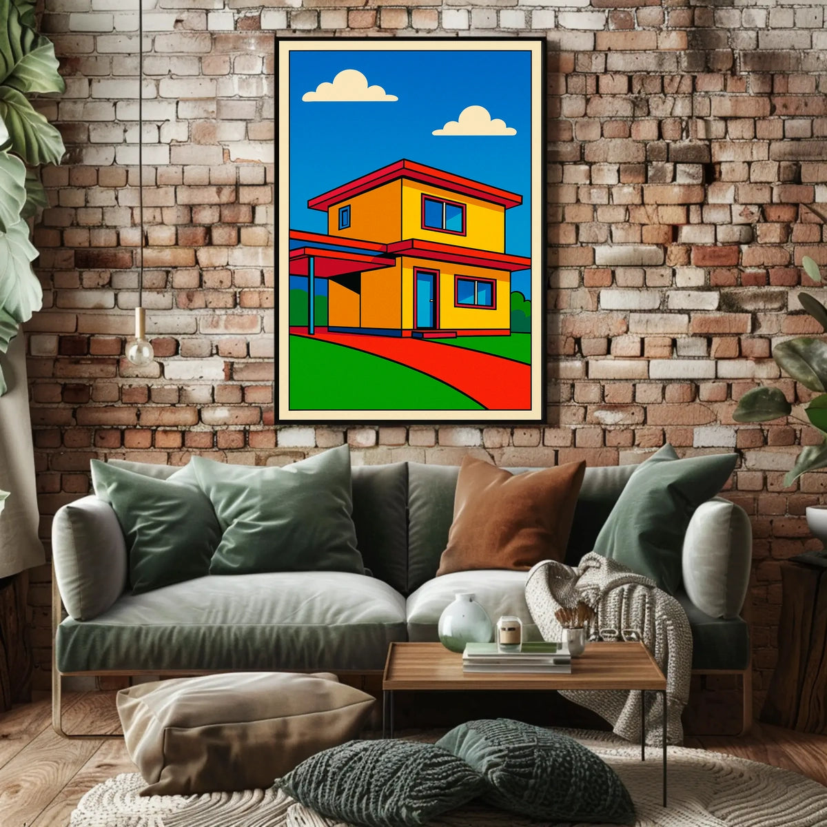Modern Pop Art House Modern Poster
