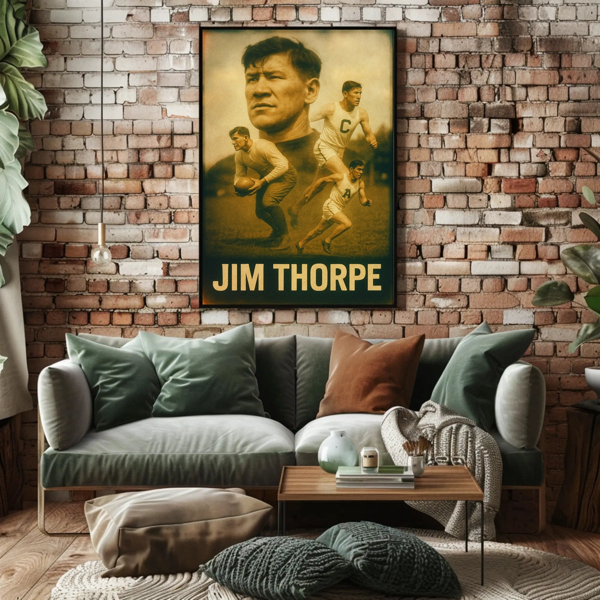 Jim Thorpe Legendary Athlete Poster