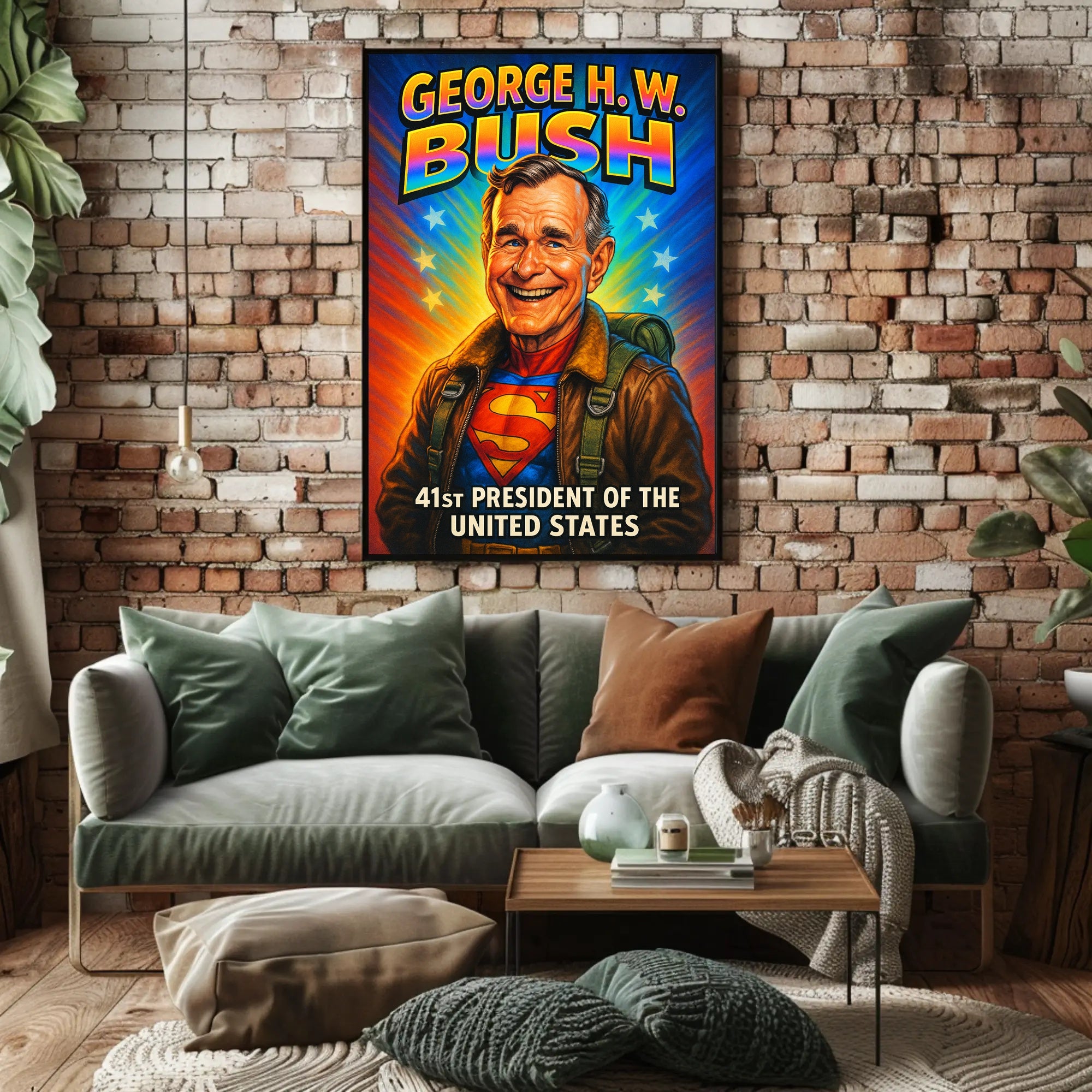 George H. W. Bush 41st President Poster PosterGoat