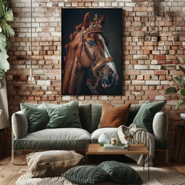Regal Equine Majesty Art Print Poster for Home Decor PosterGoat