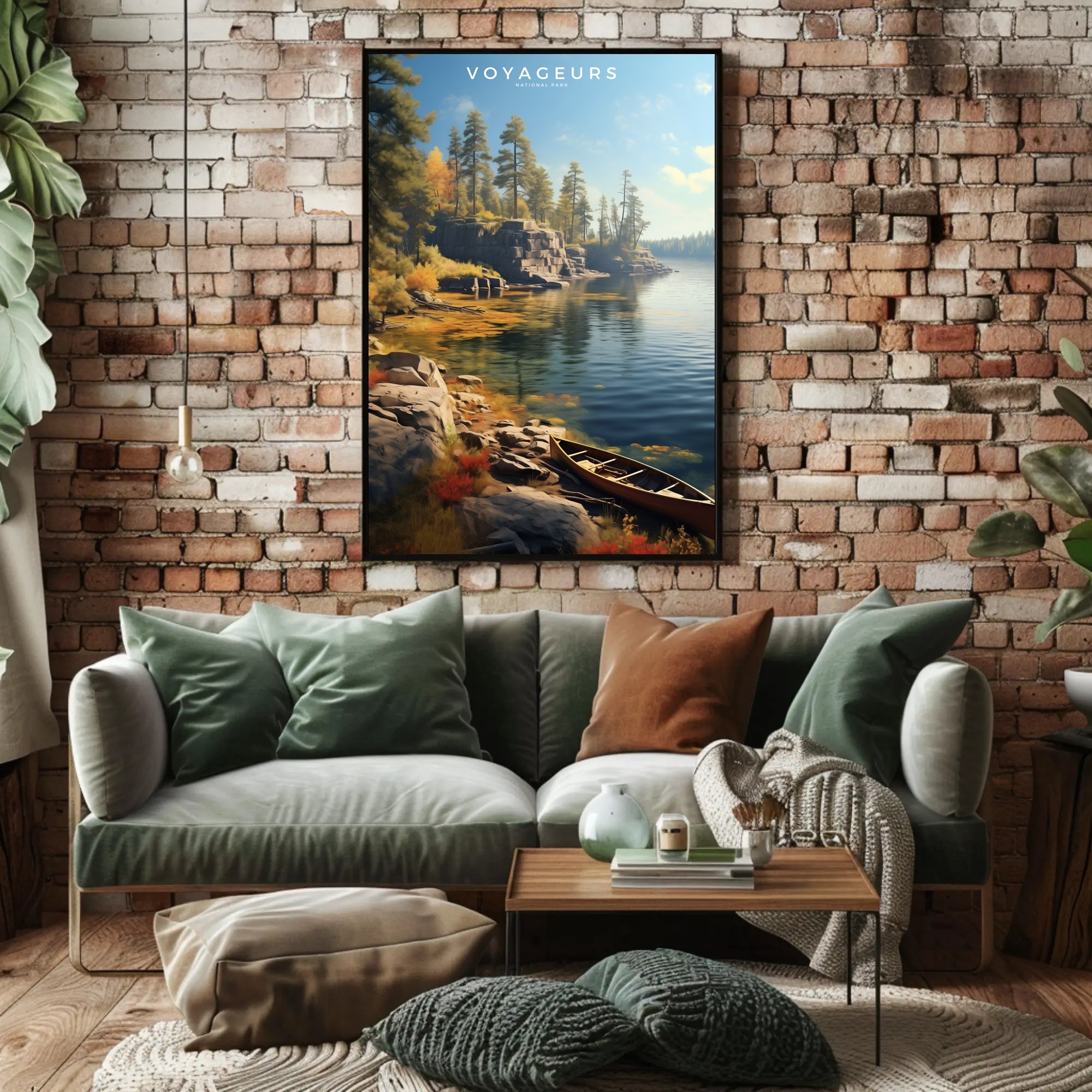 Voyageurs National Park Autumn Poster Wall Art Print