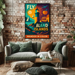 Wander in Color Åland Islands Travel Poster PosterGoat