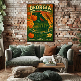 Georgia Heart Of The South Poster