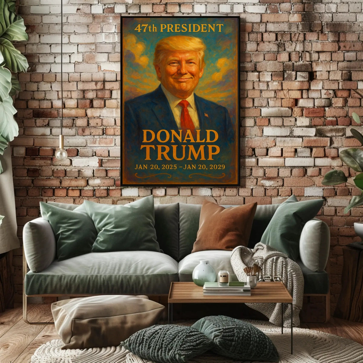Donald Trump Visionary Painterly Hue Collector Poster