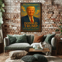 Donald Trump Visionary Painterly Hue Collector Poster