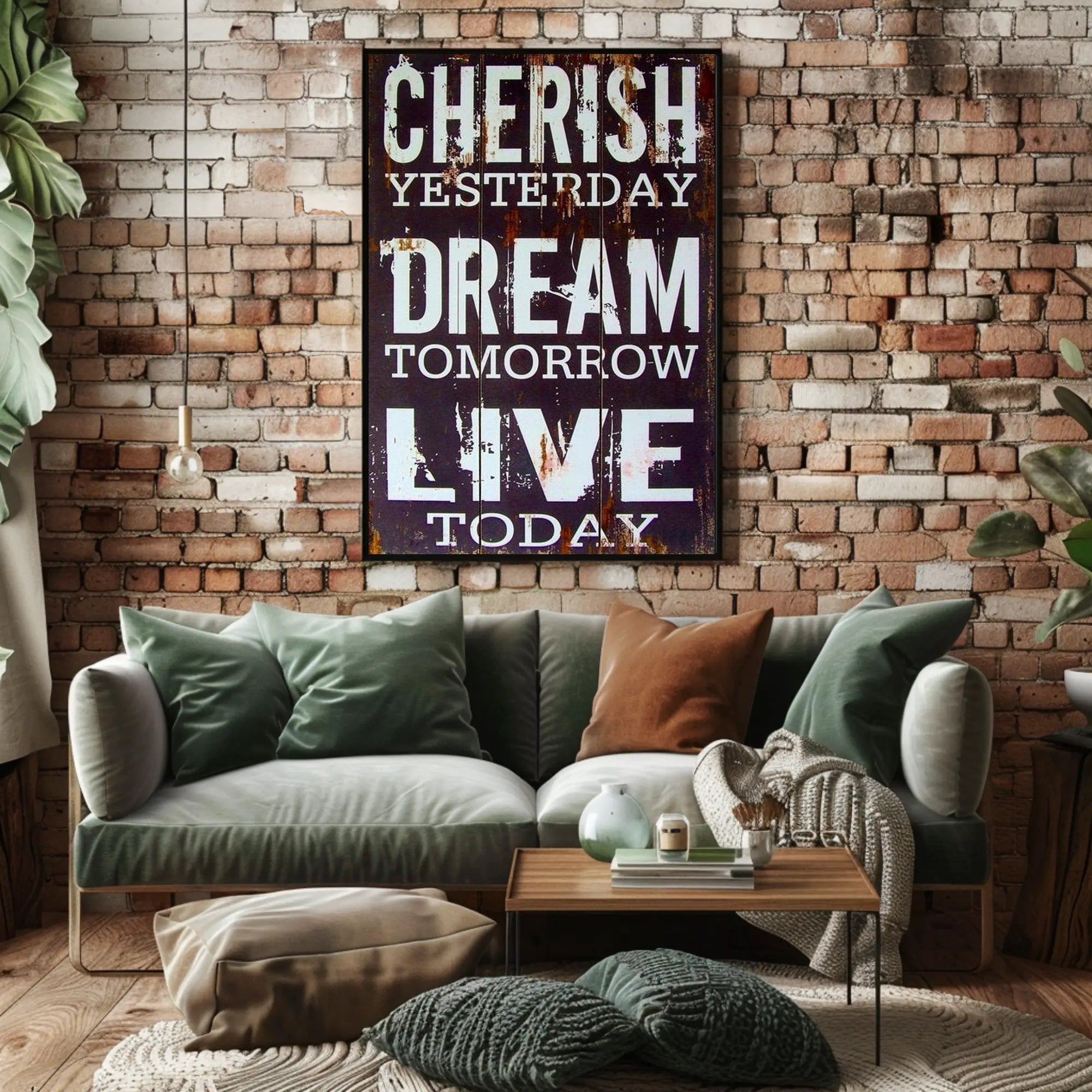 Inspirational Life Motto Poster PosterGoat