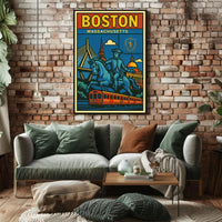 Boston A Celebration of History and Modernity Poster PosterGoat