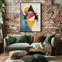 Vintage Harmony Nature and Technology Poster