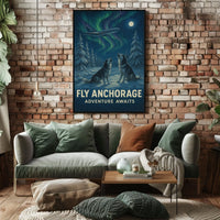 Fly Anchorage Adventure Awaits Poster