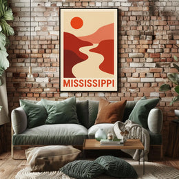 Mississippi Landscape Poster