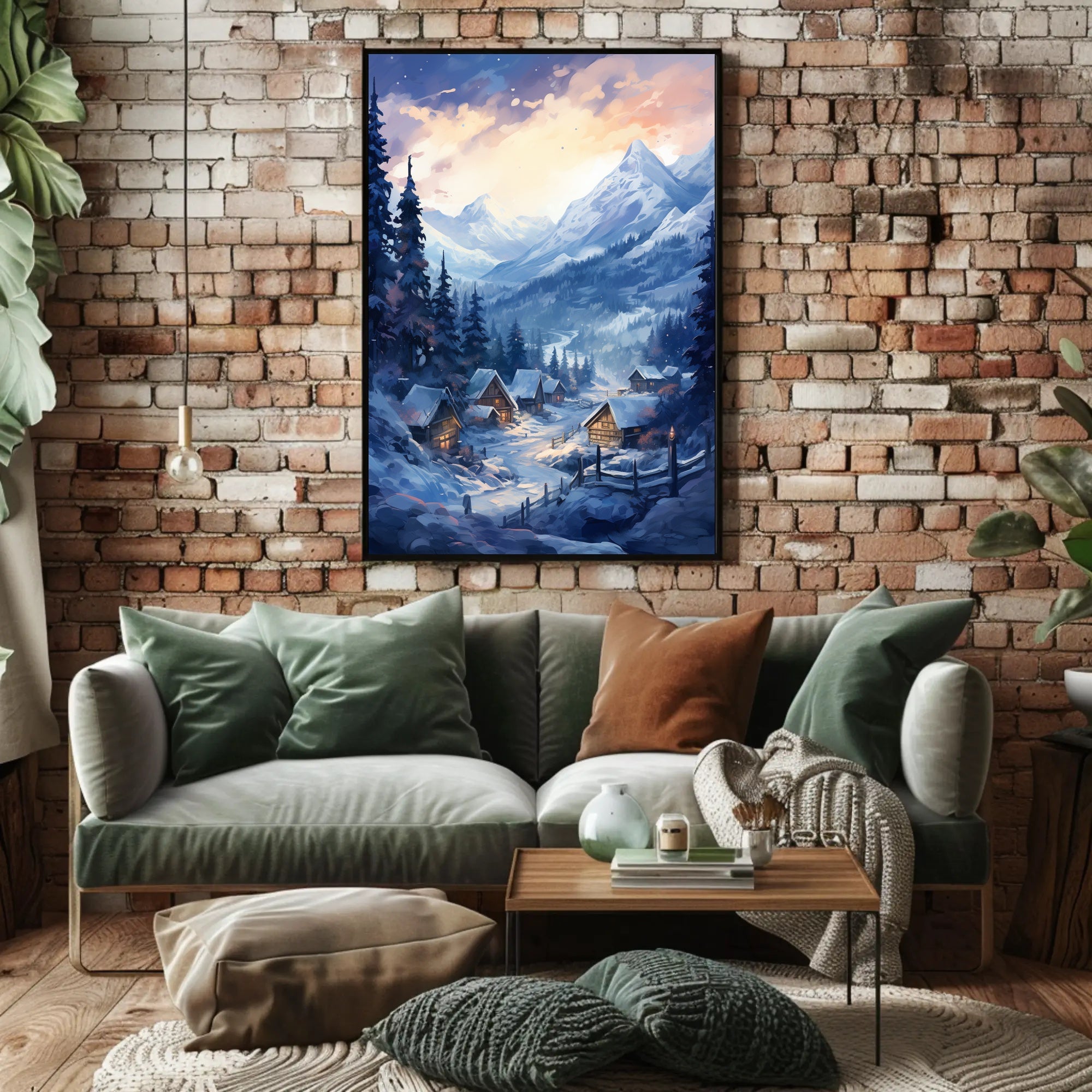 Winter Wonderland Village Poster