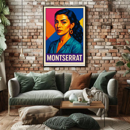 Montserrat Vibrant Portrait Poster