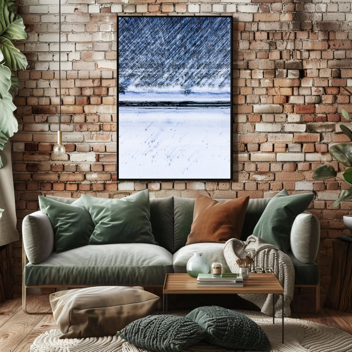 Winter Landscape from Above Poster